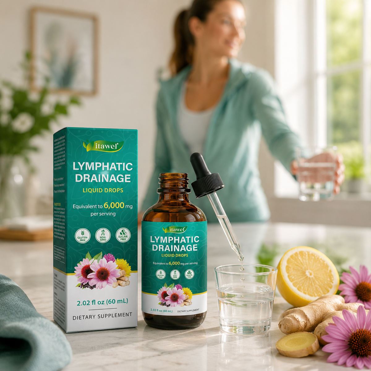 ITAWEL Lymphatic Drainage Liquid Drops product scene