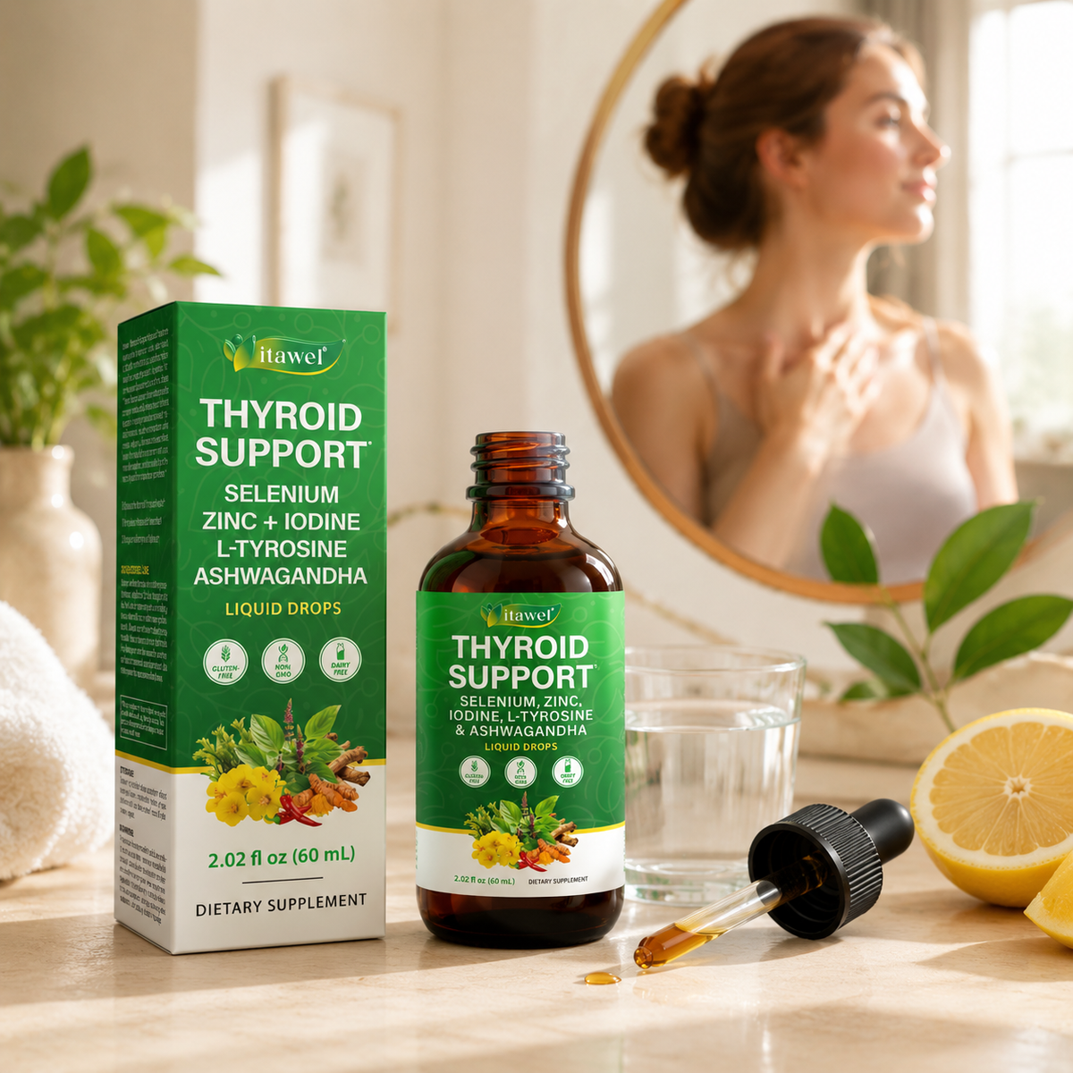 ITAWEL Thyroid Support Liquid Drops product scene
