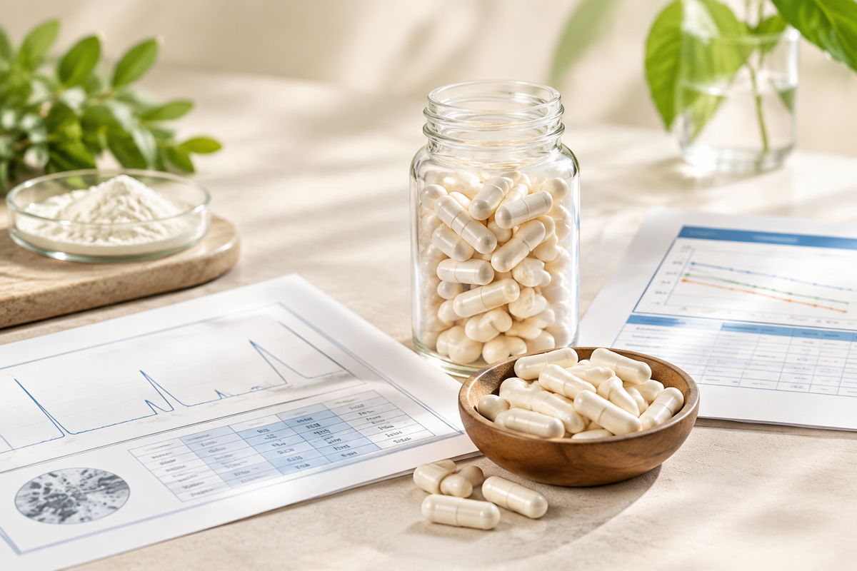 NMN capsule bulk samples with purity assay certificate and stability testing data