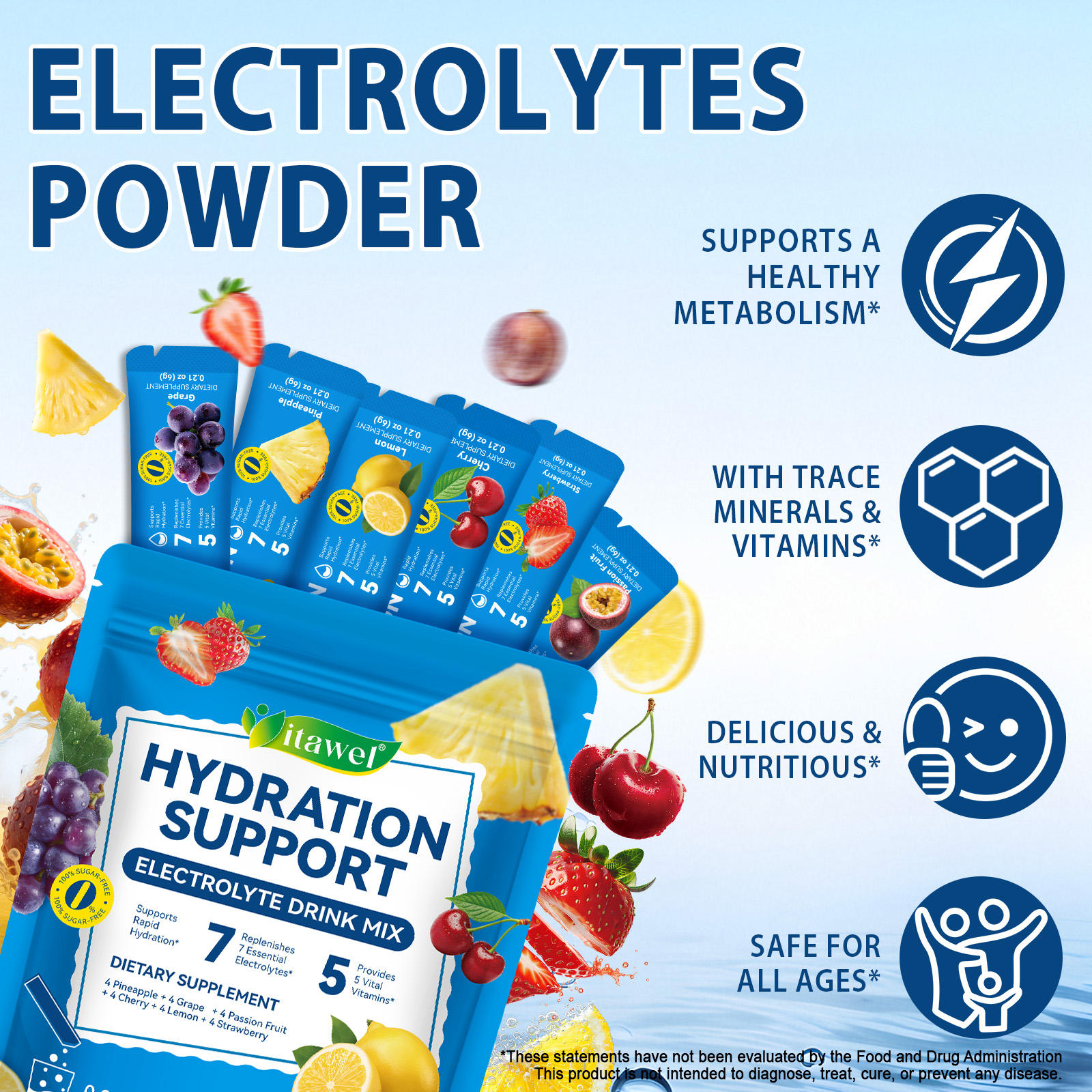 Itawel® - Hydration Support Electrolyte Mix Drink Powder