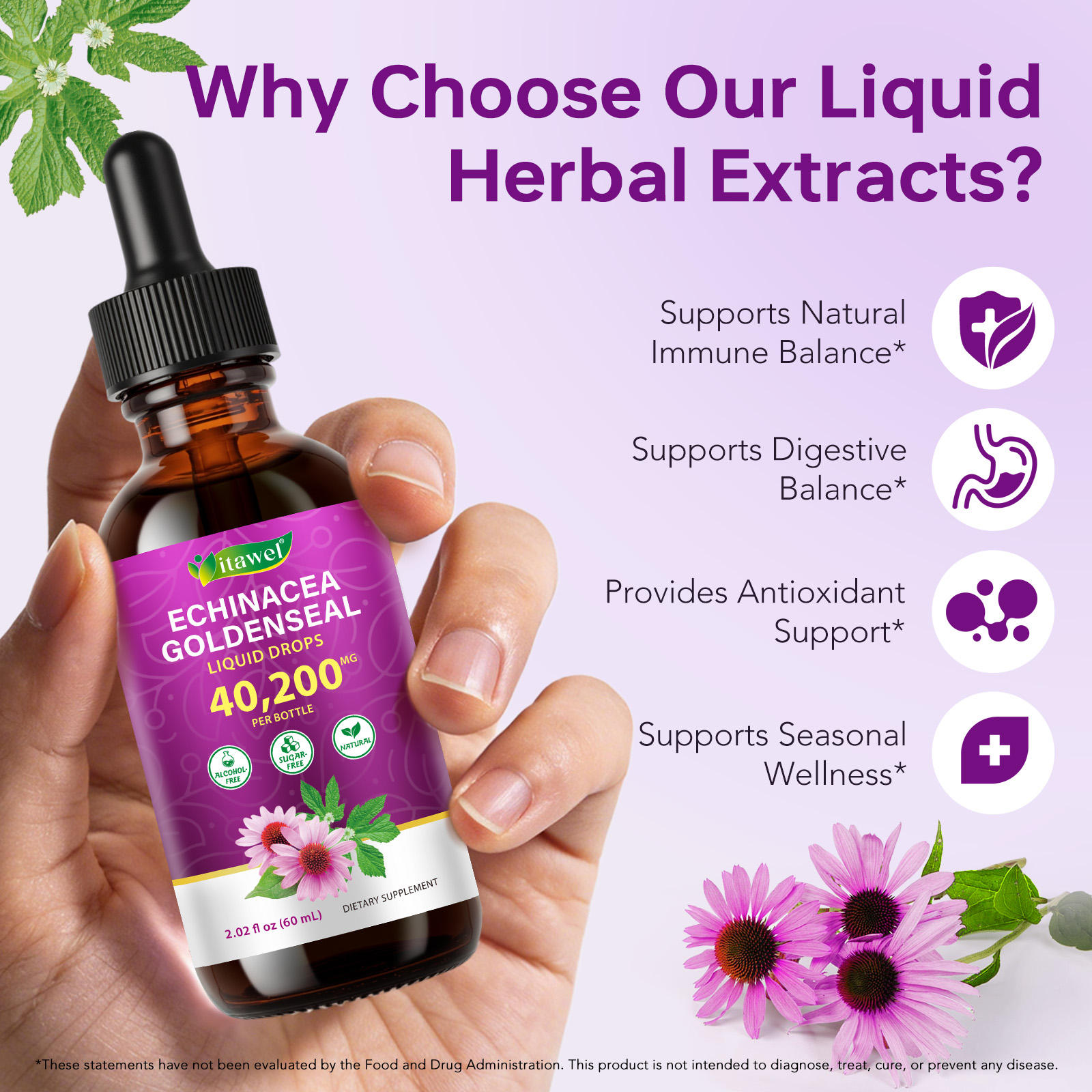 Itawel® - Echinacea Goldenseal Root Liquid Drops