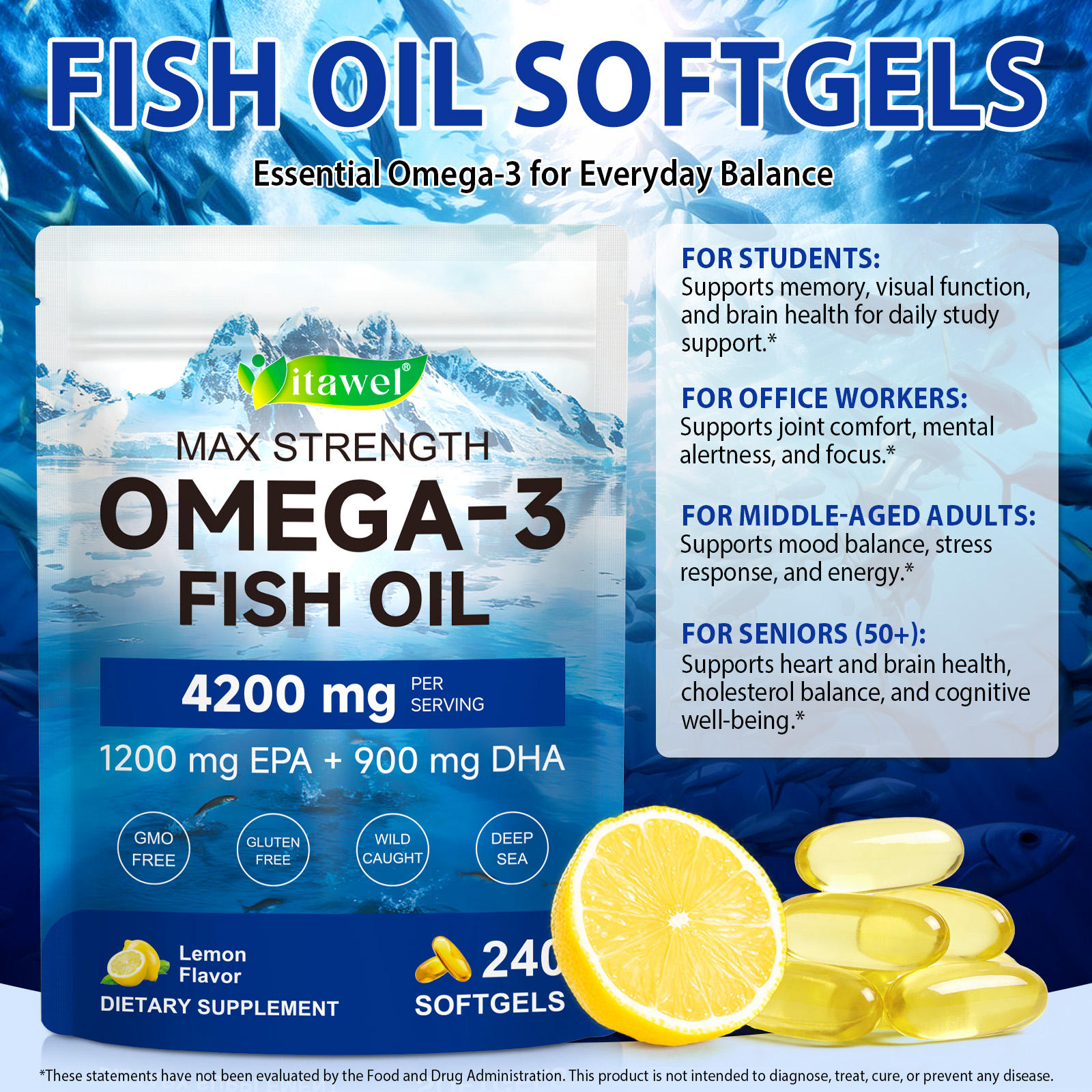 Itawel® - Omega-3 Fish Oil Softgels